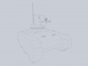 Unmanned Mini Tank 3Dモデル