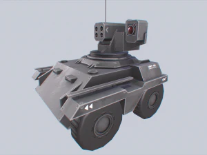 Bezzałogowy miniczołg Model 3D