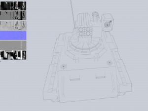 Unmanned Mini Tank Model 3D