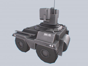 Unmanned Mini Tank Model 3D