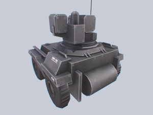 Unmanned Mini Tank Model 3D