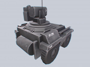 Unmanned Mini Tank Model 3D