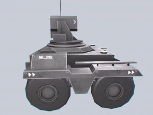 Mini carro armato senza equipaggio Modello 3D