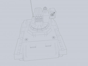 Unmanned Mini Tank Model 3D