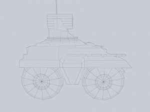Unmanned Mini Tank Model 3D