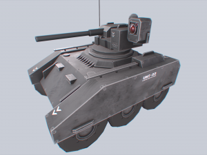 Unmanned Mini Tank 3D 模型