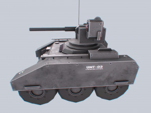 Unmanned Mini Tank 3D Модель