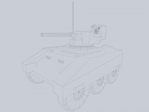 Unmanned Mini Tank 3D Модель