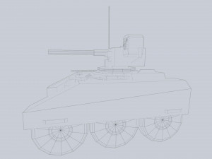 Unmanned Mini Tank 3D Модель
