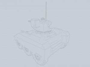 Unmanned Mini Tank 3D Модель