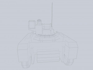 Unmanned Mini Tank 3D Модель
