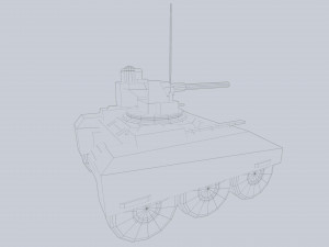 Unmanned Mini Tank 3D Модель