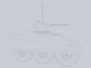 Unmanned Mini Tank 3D Модель