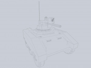 Unmanned Mini Tank 3D Модель