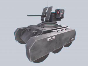 Unmanned Mini Tank collection 3D Model