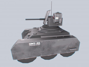 Unmanned Mini Tank collection 3D Model