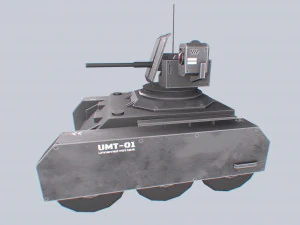 Unmanned Mini Tank collection 3D Model