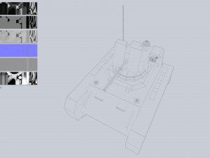 Unmanned Mini Tank collection 3D Model