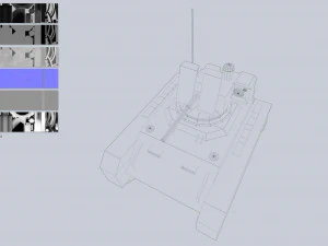 Unmanned Mini Tank collection 3D Model