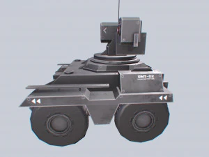 Unmanned Mini Tank collection 3D Model