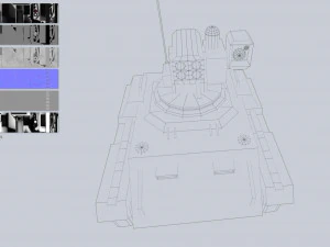 Unmanned Mini Tank collection 3D Model