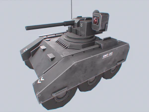 Unmanned Mini Tank collection 3D Model