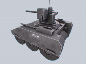 Unmanned Mini Tank collection 3D Model