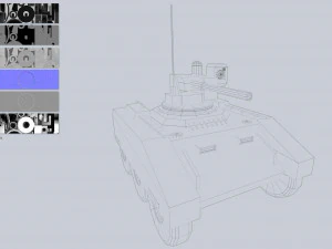 Unmanned Mini Tank collection 3D Model