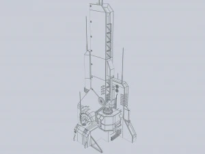 Torre della fantascienza Modello 3D