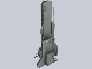Scifi tower 3D Model