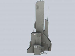Scifi tower 3D Model
