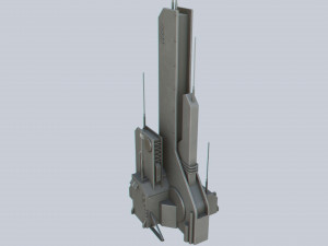 Scifi tower 3D Model