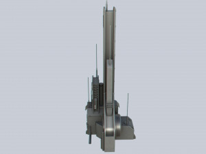 Scifi tower 3D Model