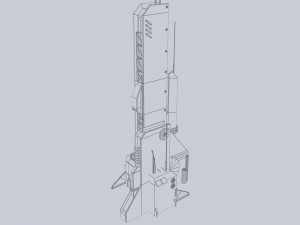 Scifi tower 3D Model
