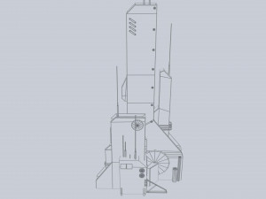 Scifi tower 3D Model