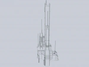 Torre della fantascienza Modello 3D