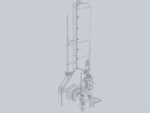 Scifi tower 3D Model