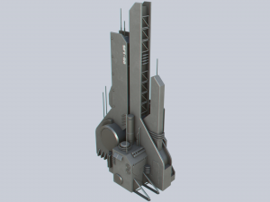 Scifi tower 3D 模型