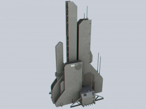 Scifi tower 3Dモデル