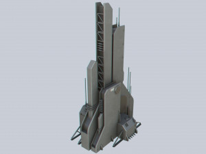 Scifi tower 3Dモデル