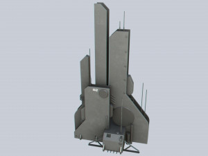 Scifi tower 3Dモデル