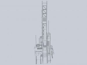 Scifi tower 3Dモデル