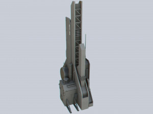Scifi tower 3Dモデル