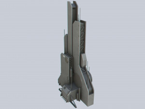 Scifi tower 3Dモデル