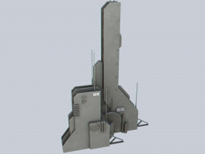 Scifi tower 3D Model