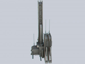 Scifi tower 3D Model