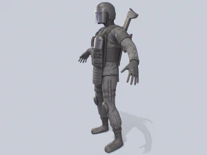 Milit&auml;risches GIGN 3D Modell