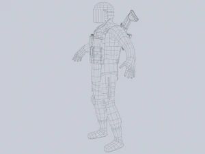 Milit&auml;risches GIGN 3D Modell