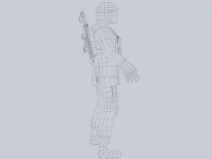 Milit&auml;risches GIGN 3D Modell