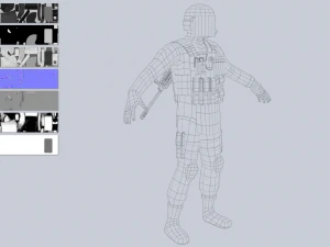 Military Character collection 3D Model